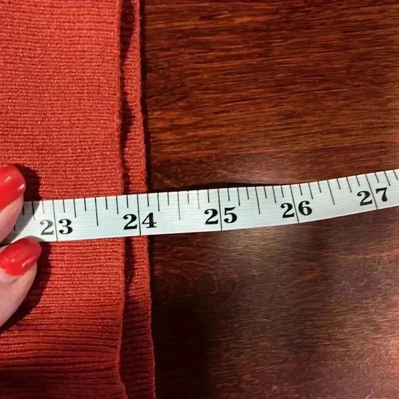 Love Ellie Womens Sweater Rust XL Pullover Long Sleeves Lattice Pattern Stylish - Picture 10 of 11